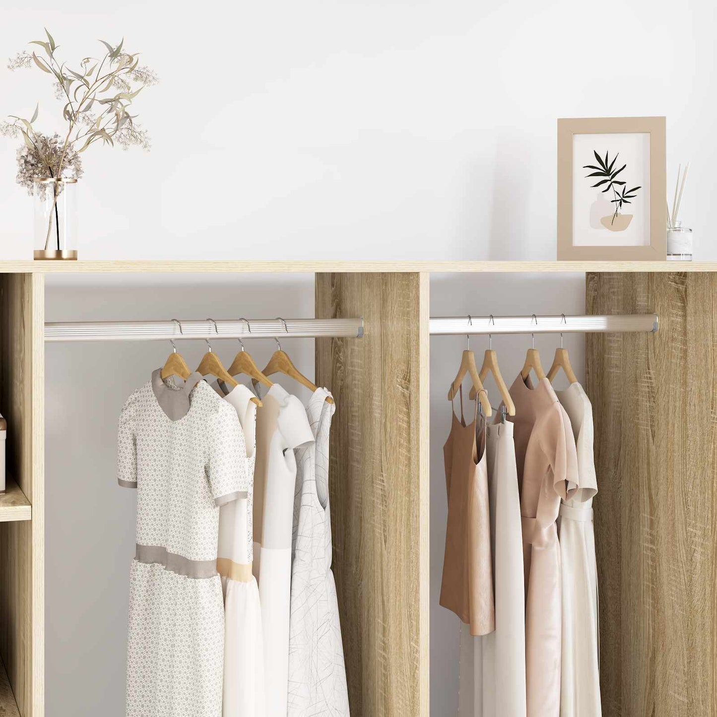 Asta per armadio 12 pcs Argento 764 x 15 x 29 mm