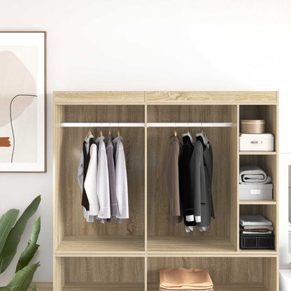 Asta per armadio 2 pcs Argento 764 x 15 x 29 mm