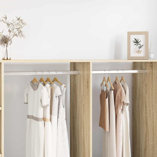 Asta per armadio 12 pcs Argento 764 x 15 x 29 mm