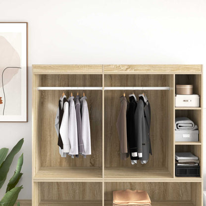 Asta per armadio 12 pcs Argento 764 x 15 x 29 mm