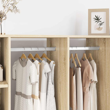 Braccio per asta dell'armadio 2 pcs Zinco Bianco Ferro