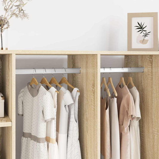 Braccio per asta dell'armadio 2 pcs Zinco Bianco Ferro