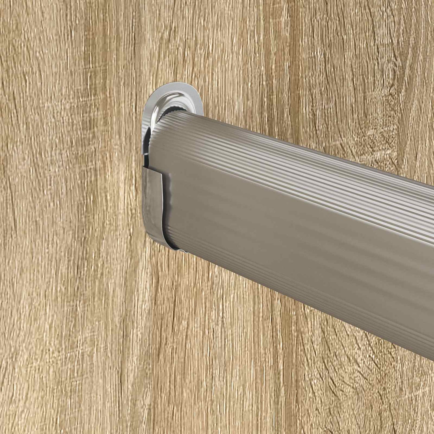 Braccio per asta dell'armadio 12 pcs Zinco Bianco Ferro