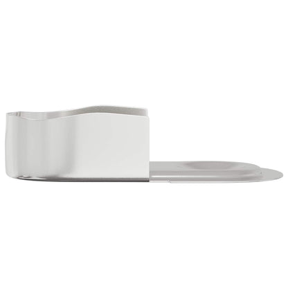 Braccio per asta dell'armadio 12 pcs Zinco Bianco Ferro