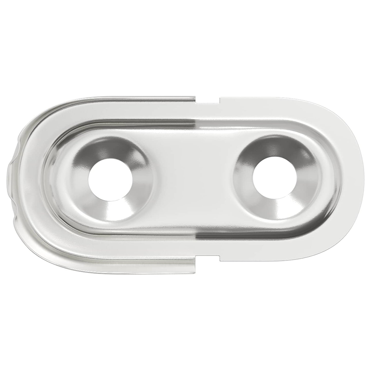 Braccio per asta dell'armadio 12 pcs Zinco Bianco Ferro