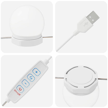 Luci per Specchio Bianco 4,5 x 4,5 x 4,7 cm Plastica | homemem39