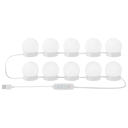 Luci per Specchio Bianco 4,5 x 4,5 x 4,7 cm Plastica | homemem39