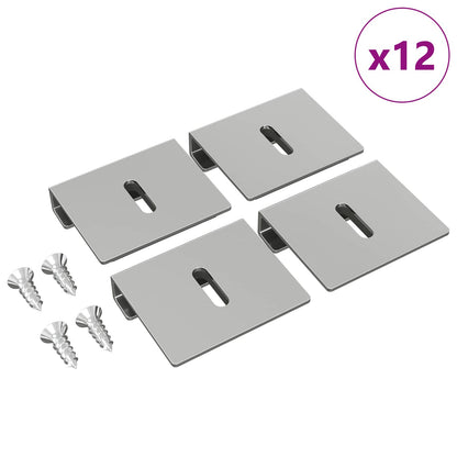 Supporto per Specchio 12 pcs Nichel 35 x 30 x 8,3 mm Acciaio