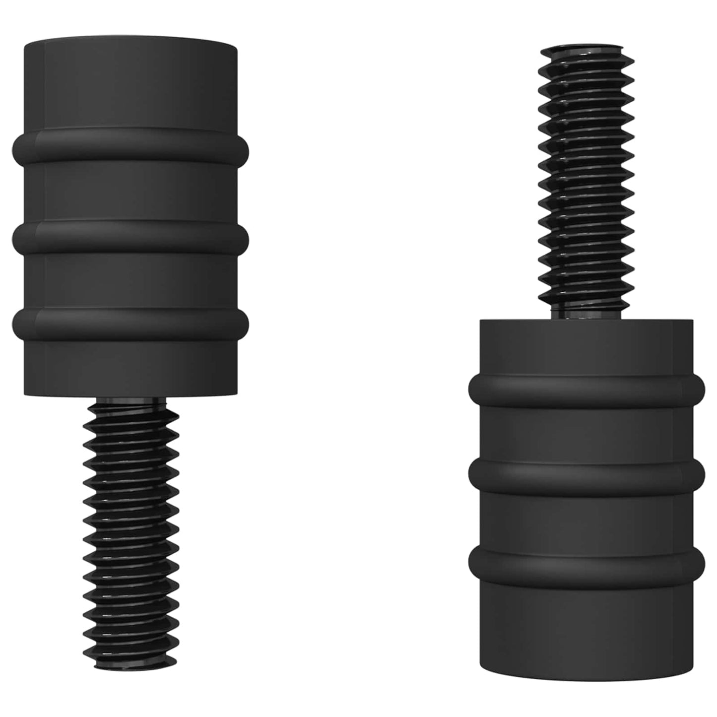 Vite di Standoff 12 pcs Nero M4 Gomma e Acciaio