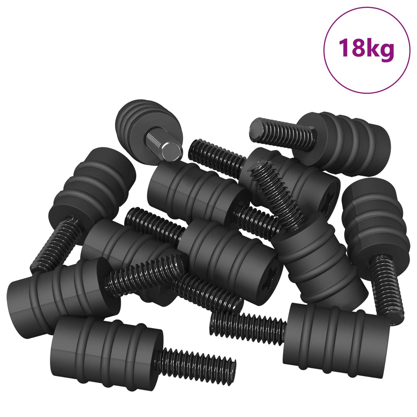 Vite di Standoff 4865 pcs Nero M4 Gomma e Acciaio | homemem39
