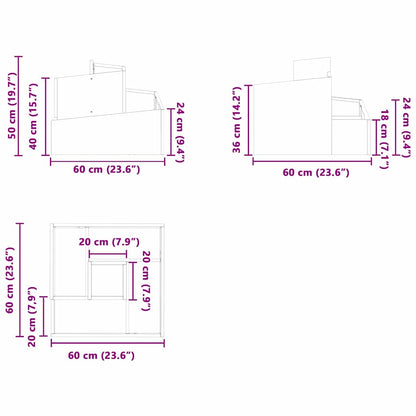 Vaso da giardino Bianco 60 x 60 x 50 cm | homemem39