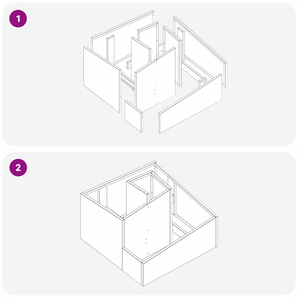 Vaso da giardino Antracite 60 x 60 x 50 cm Acciaio