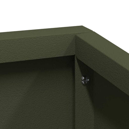 Vaso da giardino Oliver verde 60 x 60 x 50 cm Acciaio