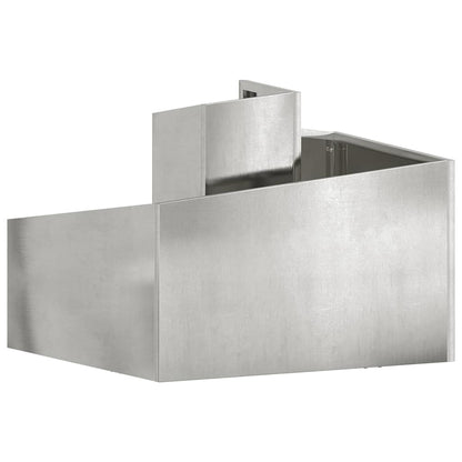 Vaso da giardino Argento 60 x 60 x 50 cm Acciaio inossidabile