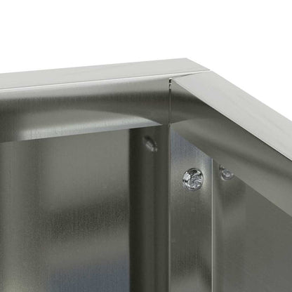Vaso da giardino Argento 60 x 60 x 50 cm Acciaio zincato