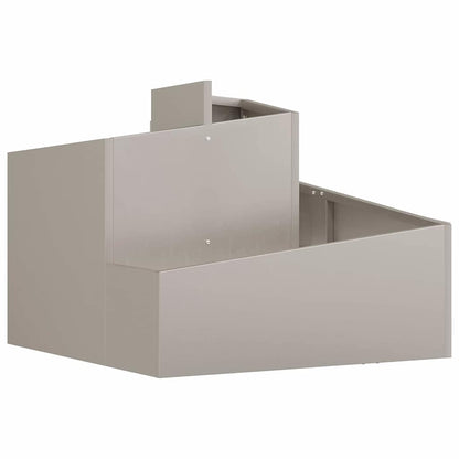 Vaso da giardino Marrone 60 x 60 x 50 cm acciaio corten