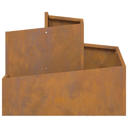 Vaso da giardino Marrone 60 x 60 x 50 cm