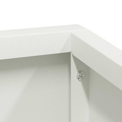 Vaso da giardino Bianco 80 x 80 x 50 cm
