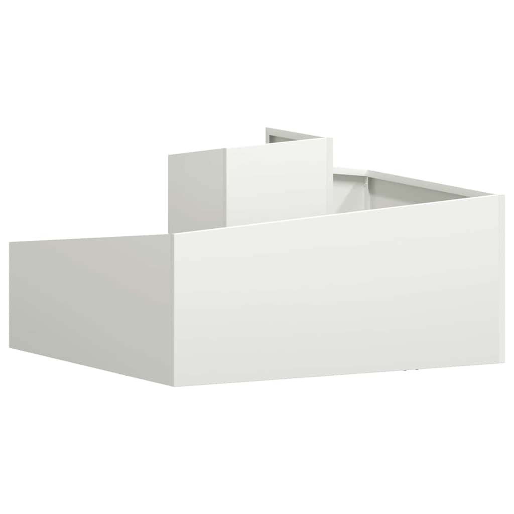 Vaso da giardino Bianco 80 x 80 x 50 cm