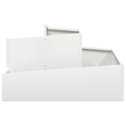 Vaso da giardino Bianco 80 x 80 x 50 cm