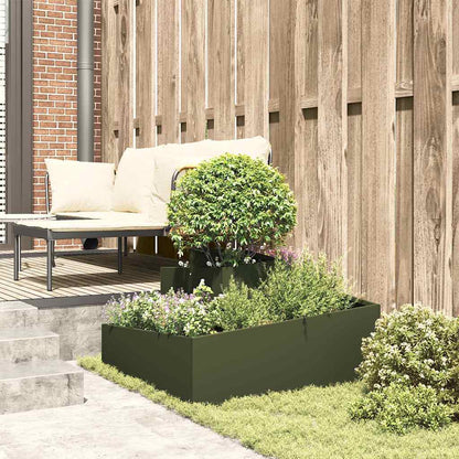 Vaso da giardino Oliver verde 80 x 80 x 50 cm