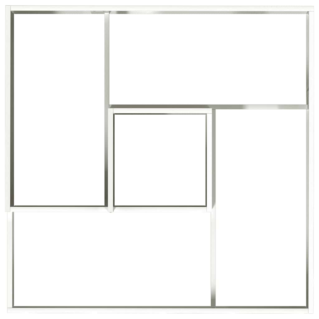 Vaso da giardino Bianco 100 x 100 x 50 cm Acciaio