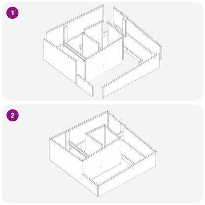 Vaso da giardino Antracite 100 x 100 x 50 cm | homemem39