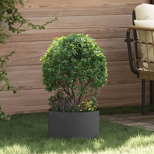 Vaso da giardino Nero 30 x 30 x 20 cm Acciaio