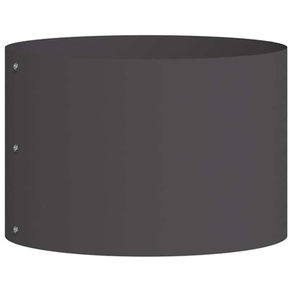 Vasi da giardino 5 pcs Nero 30 x 30 x 20 cm Acciaio
