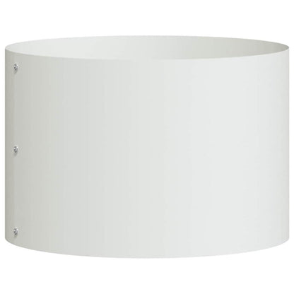 Vasi da giardino 5 pcs Bianco 30 x 30 x 20 cm Acciaio