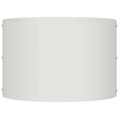 Vasi da giardino 5 pcs Bianco 30 x 30 x 20 cm Acciaio