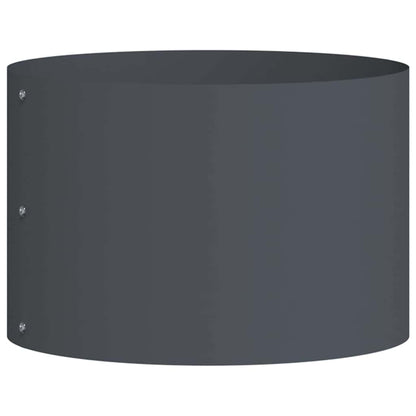Vaso da giardino Antracite 30 x 30 x 20 cm Acciaio