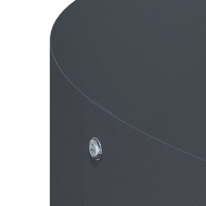 Vasi da giardino 5 pcs Antracite 30 x 30 x 20 cm Acciaio