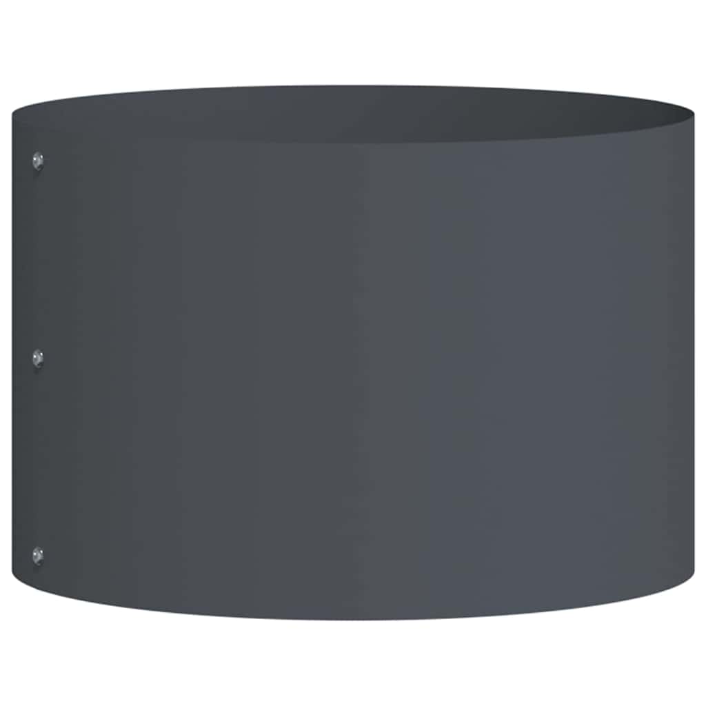 Vasi da giardino 5 pcs Antracite 30 x 30 x 20 cm Acciaio