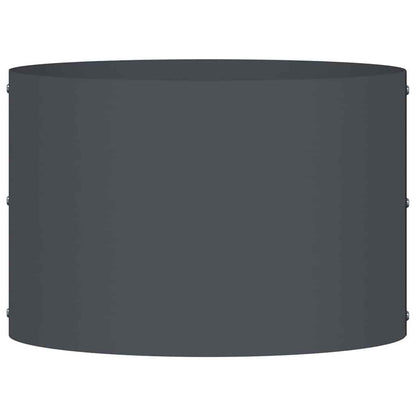 Vasi da giardino 5 pcs Antracite 30 x 30 x 20 cm Acciaio