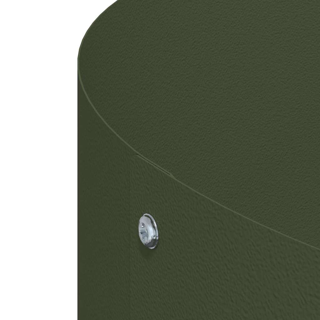 Vaso da giardino Oliver verde 30 x 30 x 20 cm Acciaio