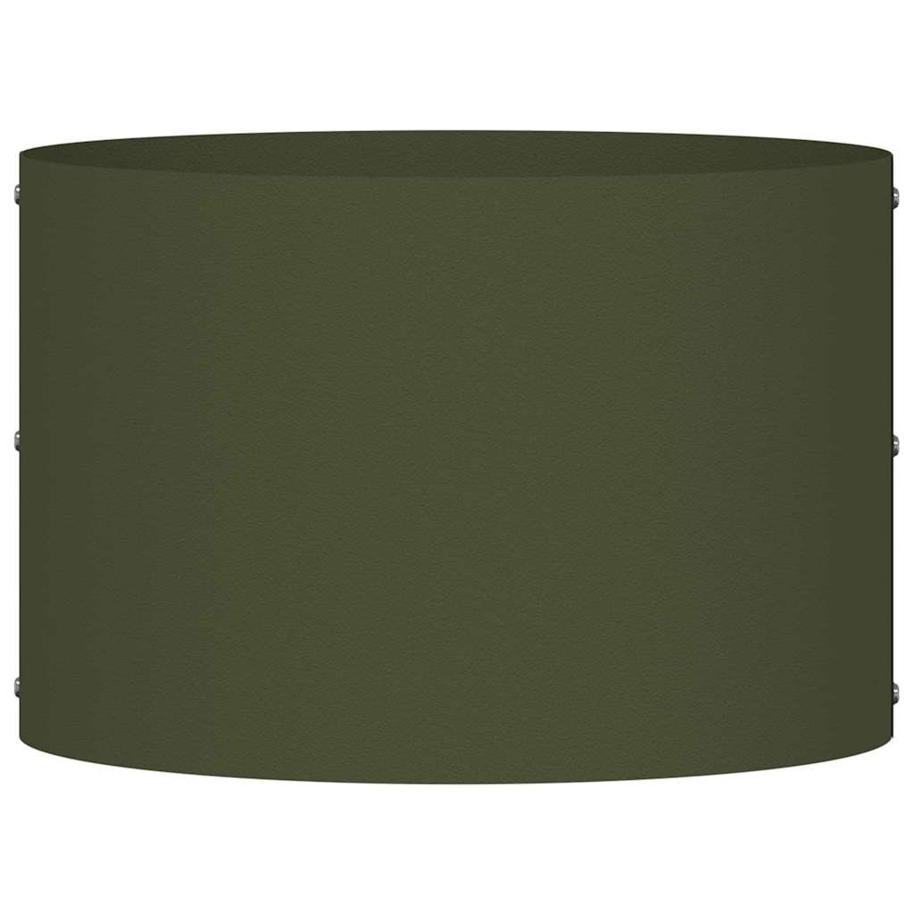Vaso da giardino Oliver verde 30 x 30 x 20 cm Acciaio