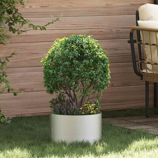 Vaso da giardino Argento 30 x 30 x 20 cm Acciaio inossidabile