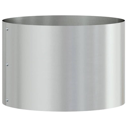 Vasi da giardino 5 pcs Argento 30 x 30 x 20 cm Acciaio zincato