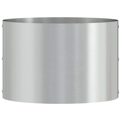 Vasi da giardino 5 pcs Argento 30 x 30 x 20 cm Acciaio zincato