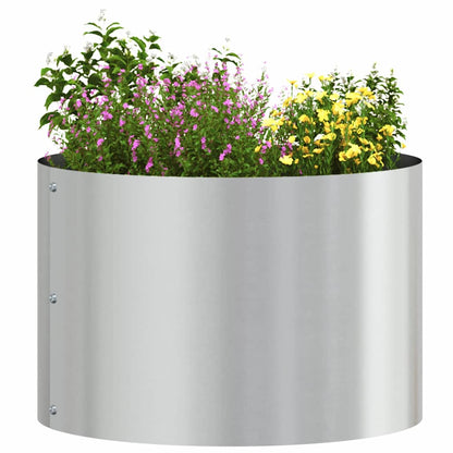 Vasi da giardino 5 pcs Argento 30 x 30 x 20 cm Acciaio zincato