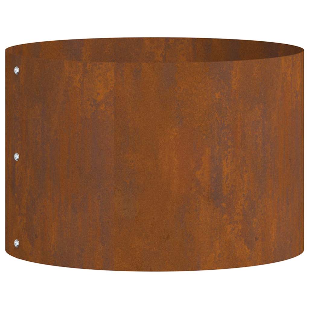 Vaso da giardino Marrone 30 x 30 x 20 cm Acciaio corten