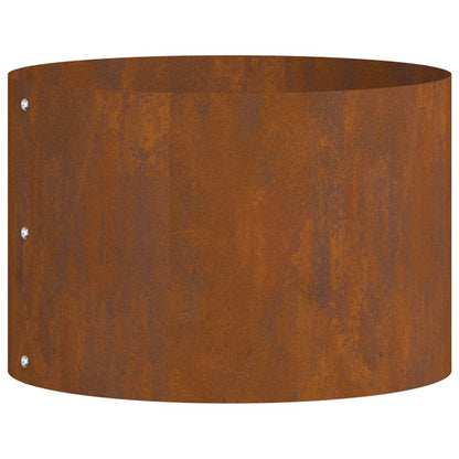 Vaso da giardino Marrone 30 x 30 x 20 cm Acciaio corten