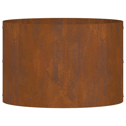 Vaso da giardino Marrone 30 x 30 x 20 cm Acciaio corten