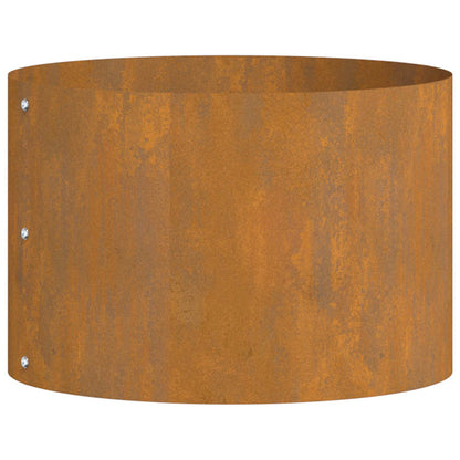 Vasi da giardino 5 pcs Marrone 30 x 30 x 20 cm Acciaio corten