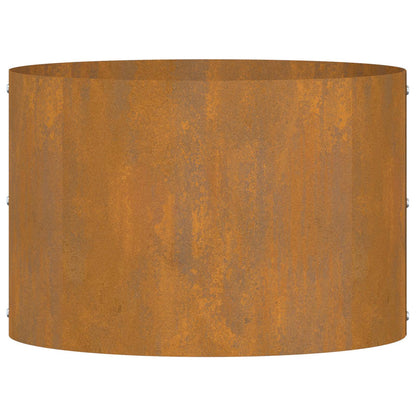 Vasi da giardino 5 pcs Marrone 30 x 30 x 20 cm Acciaio corten