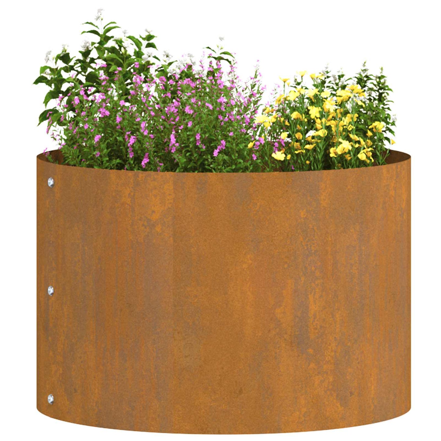 Vasi da giardino 5 pcs Marrone 30 x 30 x 20 cm Acciaio corten