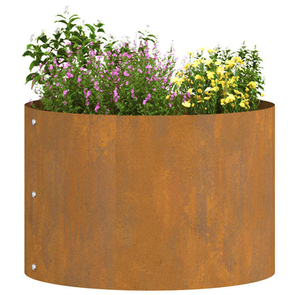 Vasi da giardino 5 pcs Marrone 30 x 30 x 20 cm Acciaio corten