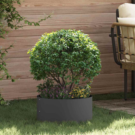 Vaso da giardino Nero 40 x 40 x 20 cm Acciaio