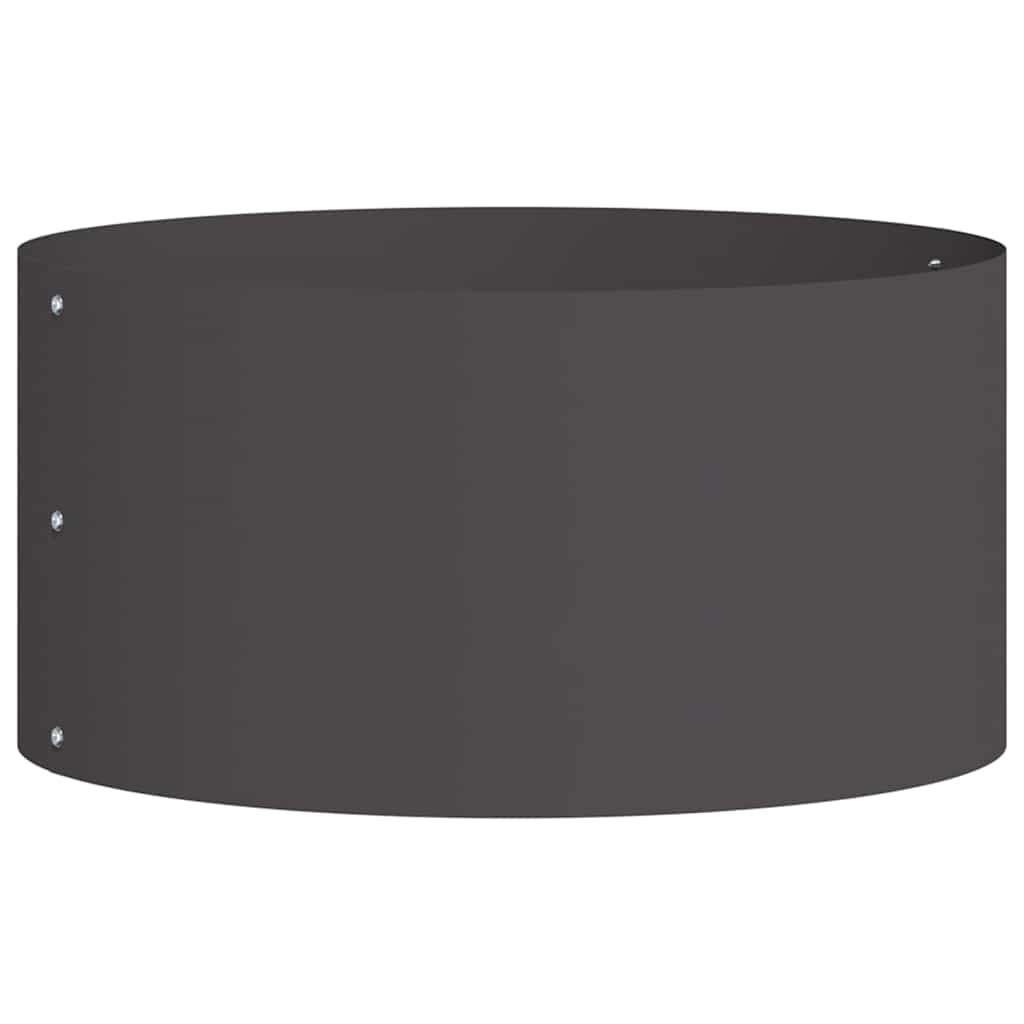 Vaso da giardino Nero 40 x 40 x 20 cm Acciaio
